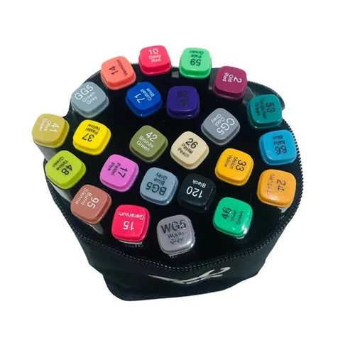 Conjunto De Canetas Marcador 24 Cores